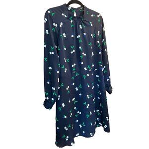 Banana Republic Navy Dress with Cherry Print